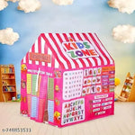 This foldable tent house can be used indoors as a toy house or outdoors as a kids play tent