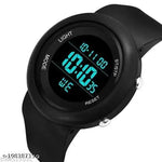 HA-LA Lapgo HL-2022 New Trending Full Black Ring Black Round Waterproof Gym Fitness Freek  HL-2022-DTL-BLK Digital Watch - For Men Sports watch