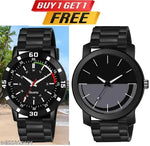 BEST QUALITY BEST PRICE Classy Analogue Black Dial Tranding  Pu Belt Watches For Men Boys