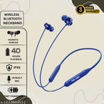 Neckband with 40Hr Battery | Vibration Feature | Sweatproof | Dual Pairing | Ideal for Workout & Gaming (Shyni Blue, In-Ear)