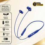 Signatize Bluetooth Earphones with 10mm Drivers, Rich Music Experience, 20+ Hours Playtime, Type C Fast Charging, Neckband Earphones with Voice Assistant-Black