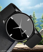 Watch Combo BUY 1 GET1FREE Black Designer Professional PU Analog Watch pack of 2