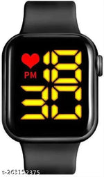 Fashion Kids Digital Date and Time Black Dial LED Watch for Stylish Kids Unisex Birthday Gift Digital Children Watch for Boys & Girls | Pack of 2