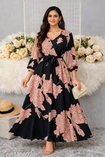 OTABU | Dress For Women | Women's Abstract A-line Peach Skirts