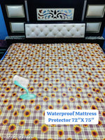 HomeStore-YEP Quilted Waterproof King size (72*78 inches) mattress protector with Elastic Straps, Maroon Pack of 1