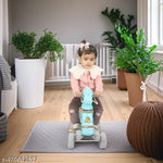 Chetak Convertible Playful Pony for Kids in Pink and Grey - Multifunctional Playmate for Children