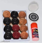 20 INCH CARROM BOARD WITH  CARROM COIN, STRIKER POWDER COMBO PACK