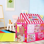 This foldable tent house can be used indoors as a toy house or outdoors as a kids play tent