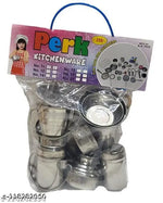 Miniature Steel Kitchen Toy Set bhatukali for baby girls and baby boys (kids toys) - Saji collections