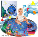 SHOPING NOW Inflatable Tummy Time Mat Premium Baby Water Play Mat for Infants and Toddlers Baby,Strengthen Your Baby's Muscles, Portable Time Leak-Proof||Fun Activity Play Center Indoor,Outdoor