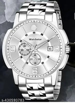 Stainless Steel Formal Casual Analog Date Function Watch For Boys and Mens]