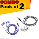 LOOK AND LOCK Loud Sound & High Bass Wired Headset with Mic Wired Headset  (White, In the Ear) Wired Headphones & Earphones