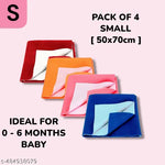 OYO BABY 70x50 CM New Born Baby Urine Sheets Waterproof, Bed Protector Baby Dry Sheet, Baby Dry Mats Waterproof and New Baby Born Products Combo 3 pcs set, Dry Sheet