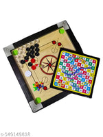 CARROM BOARD 20*20 INCHES , LUDO & SNAKE , CARROM COINS 20 PCS. , POWDER & STRICKER A40