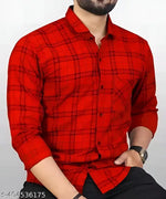 indian shirt bazar Red Checked
