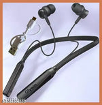 Bluetooth Wireless Neckband with Dual Pairing & 50 Hours Playback (Black)Sk