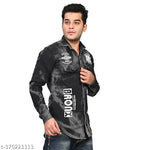 Cargo Denim Lycra Shirts For Men