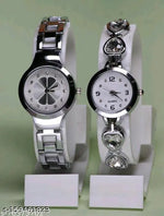 combo pack classic&unique look with METAL belt scrunchy bands watch for woman&girl's combo pack 2
