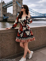 Striped Mini Dress with Flared Sleeves Casual Summer Vibes