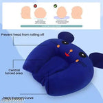 QOC  Mustard Seeds (Rai) Pillow Cotton,Baby Head Shaping Takiya Detachable Mustard/Rai Seed Pouch for Easy Washing Feeding & Nursing Baby Neck Pillow Soft Head Shaper Anti Flat Pillow With Mustard Seeds For Newborn Babie(0-9Months)