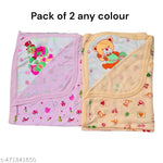 BRANDONN Baby Bath Towel Newborn Hooded Soft Wrapper Cum baby Towel For baby Boys And Baby Girls Pack of 3