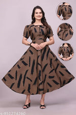 Sale price live Gown for Women , White chess gown for women,women one piece dress
