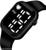 Trendy Black Colour Big Light Digital Watch for Girls n Womens