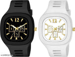 Fashion Kids Digital Date and Time Black Dial LED Watch for Stylish Kids Unisex Birthday Gift Digital Children Watch for Boys & Girls | Pack of 2