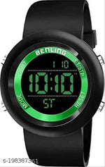 HA-LA Lapgo HL-2022 New Trending Full Black Ring Black Round Waterproof Gym Fitness Freek  HL-2022-DTL-BLK Digital Watch - For Men Sports watch