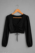 woman crop top