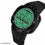 Sports Multifunctional Alarm Digital Watch - For Men & Women New Black Digital Unisex Watch For Kids - Boys And Girls Stylish Back Light Digital Watch - For Men Digital Watch - For Boys & Girls digital watch Green light Display Chronograph, Alarm watches