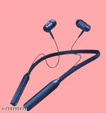 Wireless Bluetooth Neckband (Blue) | 50Hr Playback | Dual Device Pairing | In-Ear Design