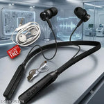 Dual Pairing Bluetooth Neckband with 50 Hours Playtime – In-Ear Wireless Headset (Red)Sk
