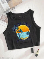 Jagsons  Womens & Girls Summer Graphic Printed Tank Top