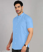 Men Blue Slim Fit Opaque Casual Shirt