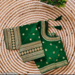VELVET FABRIC EMBROIDERY BLOUSE FOR WOMEN