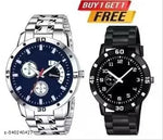 Rosra Golden Formal Watch For Men's Ring +Chain Freue (MOR RING+ CHAIN) For Men's