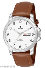 DOIL DOMEC Pack of 2 Black and Brown Trending new Watch for men l Men Watches l New Watches | Lather Watches | Sports Watches | Black watches | Blue Watches New Watches |