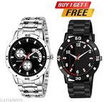 Rosra Golden Formal Watch For Men's Ring +Chain Freue (MOR RING+ CHAIN) For Men's
