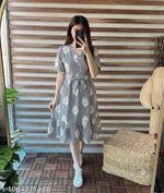 Striped Mini Dress with Flared Sleeves Casual Summer Vibes