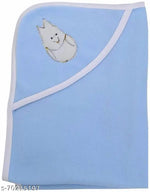 BRANDONN Baby Blanket New Born Hooded Wrapper Cum baby Swaddle Blanket For Baby Boys And Baby Girls Pack of 4