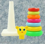 7 Ring Colorful Teddy Rings with Smiley Stacking Play Set Toy for Kids (Multicolor)