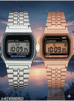Trending Silver Colour Square Dial Digital Watch for Womens n Mens