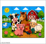 Trendy Kids Jigsaw Puzzle 36 Pieces Mini Puzzle Foam Mat for Kids, Interlocking Learning Alphabet and Number Mat for Kids - Multi-Color