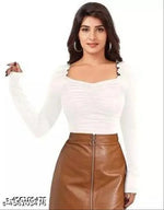 Polyester Crop Top For Women Korean Top For Women Fashion Top Party Trendy Top Under 299