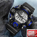 Royal look Digital Watch Shockproof Multi-Functional Automatic Black Color Strap Waterproof Digital Sports Watch for Men's Kids Watch for Boys Watch for Men Pack of 1 Watch Water Resistance Digital Watch