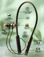 Wireless Bluetooth Neckband (Blue) | 50Hr Playback | Dual Device Pairing | In-Ear Design