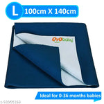 BABY RUBBER SHEET BABY BED PROTECTOR MAT | 90 X 100 CM ( C0LOUR - PINK) WATERPOROOF SHEET | PACK OF 1 SHEET
