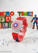 24 Images Unisex Kids Spider PVC Rubber Plastic Digital Wrist Projector Watch with Spiderman Unique Projector Digital Toy Watch for Kids -