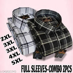 Plus Size Full Sleeves Cotton Checks Shirts for Men 2XL , 3XL , 4XL , 5XL Multi Color Shirt for Man 4XL Shirt , 3XL Shirt , Plain , Printed , Checks shirt for Men Premium shirt